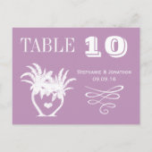 ダスティラベンダーパープルビーチ行先結婚式 ポストカード (裏面)