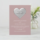 ダスティローズのズーム結婚式招待状 招待状 (スタンド正面)