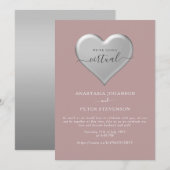 ダスティローズのズーム結婚式招待状 招待状 (正面/裏面)