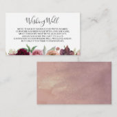 ダスティローズの花の結婚式の願い井戸 エンクロージャーカード (正面/裏面)