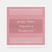 ダスティローズ ウェディングシャワー、記念日パーティー用紙 スタンダードランチョンナプキン (正面)