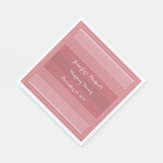 ダスティローズ ウェディングシャワー、記念日パーティー用紙 スタンダードランチョンナプキン (角)