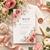 ダスティローズ ウェディング RSVP カード