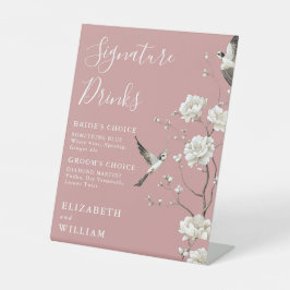 ダスティローズ シャイニーズリー シグネチャードリンク ウェディング 台座サイン