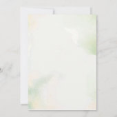 ダスティローズ フラワー ボヘミアンスタイルの結婚式お知らせカード セーブザデート (裏面)