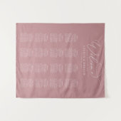 ダスティローズ ミニマル ウェディング 席次表 タペストリー (正面(横))