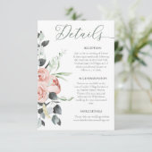 ダスティローズ ユーカリ ウェディング 詳細 エンクロージャーカード (スタンド正面)