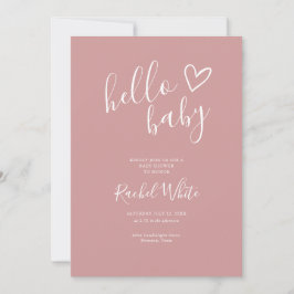 ダスティローズQRコードベビーガールベビーシャワー 招待状