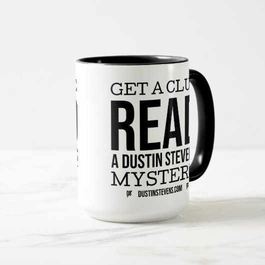 ダスティン・スティーブンス読ズの謎の手がかりを得る マグカップ (正面右)