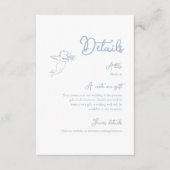 ダスティーお洒落ブルー詳細エンクロージャカード エンクロージャーカード (正面)