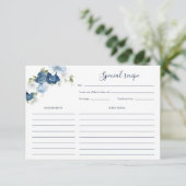 ダスティーかわいらしブルーフローラブライダルシャワーレシピ (スタンド正面)