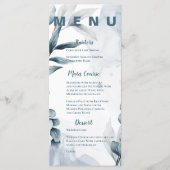 ダスティーかわいらしブルーユーカリ離れーウェディングパーティー メニュー (正面)