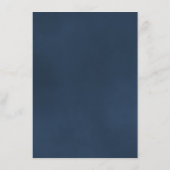 ダスティーエレガントスチールブルーバラ結婚ズ詳細 エンクロージャーカード (裏面)