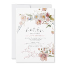 ダスティーエレガントピンクガーデンフローラブライダルシャワー