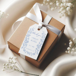 ダスティーエレガントブフランスのルーヴィンテージウェディング ギフトタグ