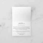 ダスティーエレガントブミニマルル・ブルー・フローラ・イスラム サンキューカード (内部)