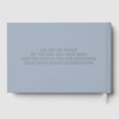 ダスティーエレガントブモダンルーキンセニェラ ゲストブック (裏面)