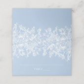 ダスティーエレガントブモダンルーワイルドフラワー座席表 プレイスカード (外部開封)