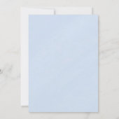 ダスティーエレガントブルーと金ゴールドフローラ結婚ズ 招待状 (裏面)