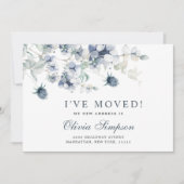 ダスティーエレガントブルーウィンタームービングアナウンス 案内状 (正面)