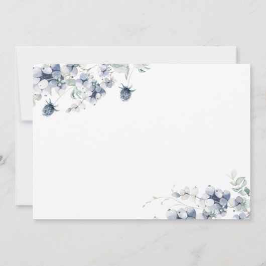 ダスティーエレガントブルーウィンタームービングアナウンス 案内状 (裏面)