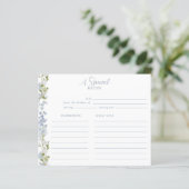 ダスティーエレガントブルーガーデンブライダルシャワーレシピ (スタンド正面)