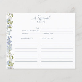 ダスティーエレガントブルーガーデンブライダルシャワーレシピ