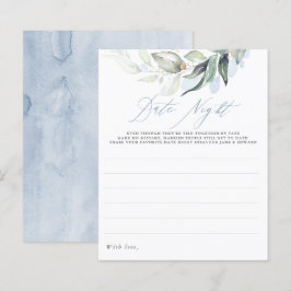 ダスティーエレガントブルーグリーナリーデイトナイトアイディア