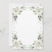 ダスティーエレガントブルーグリーナリーブライダルシャワー 招待状 (裏面)