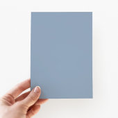 ダスティーエレガントブルーサンフラワークロスバプテスマ 招待状