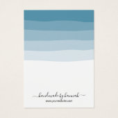 ダスティーエレガントブルーシェード耳掛け表示ホルダー (正面)