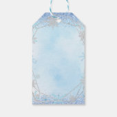 ダスティーエレガントブルーシルバーウィンターXvアニョスありがとう ギフトタグ (裏面)