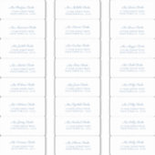 ダスティーエレガントブルーズ結婚ゲスト住所 シール (正面)