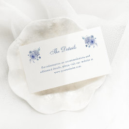 ダスティーエレガントブルーチノワセリー | 結婚詳細 エンクロージャーカード