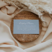 ダスティーエレガントブルーディスプレイシャワーブライダルシャワー エンクロージャーカード