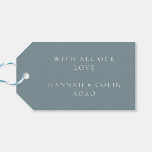 ダスティーエレガントブルーネイビー植物園 ギフトタグ (裏面横)