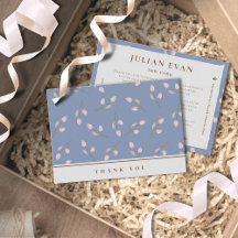 ダスティーエレガントブルーフローラありがとう