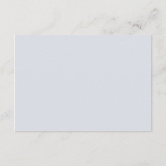 ダスティーエレガントブルーフローラの結婚詳細カード エンクロージャーカード (裏面)