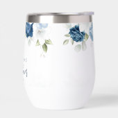 ダスティーエレガントブルーフローラブライダルシャワーカスタム (左面)