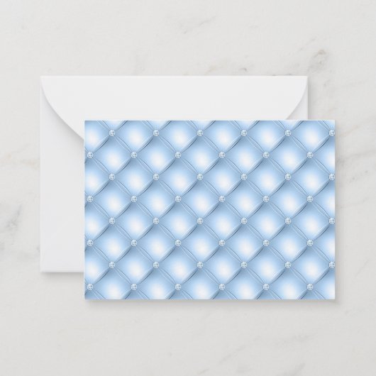 ダスティーエレガントブルーフローラブライダルシャワー感謝していユーザ ノートカード (裏面)