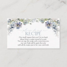 ダスティーエレガントブルーフローラレシピを持って来て エンクロージャーカード