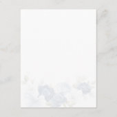 ダスティーエレガントブルーフローラ結婚ズ詳細 エンクロージャーカード (裏面)