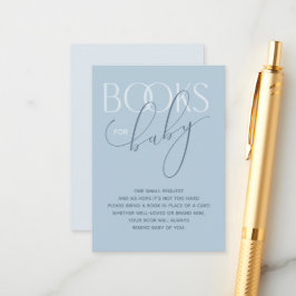 ダスティーエレガントブルーブックリクエストのエンクロージャカード エンクロージャーカード