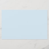 ダスティーエレガントブルーブライダルシャワーレシピカード (裏面)