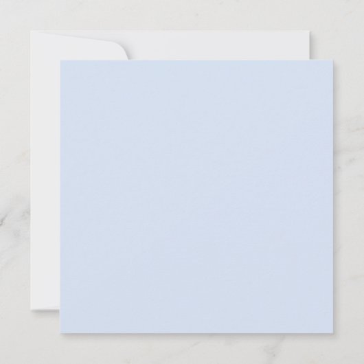 ダスティーエレガントブルーブライダルシャワー 招待状 (裏面)