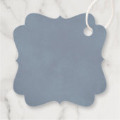 ダスティーエレガントブルーボーバラズ結婚サンキュー フェイバータグ (裏面)