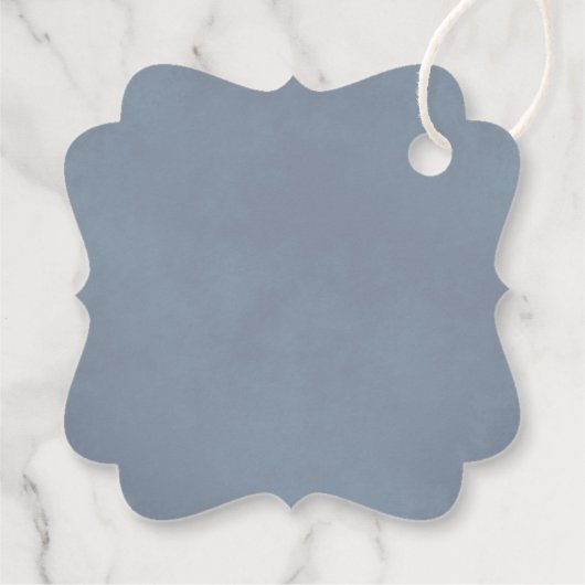 ダスティーエレガントブルーボーバラズ結婚サンキュー フェイバータグ (裏面)