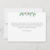 ダスティーエレガントブルーユーカリの動く発表 (裏面)