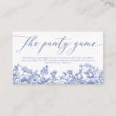 ダスティーエレガントブルーワイルドフラワーパンティの試合 エンクロージャーカード (正面)