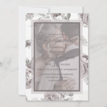 ダスティーエレガントモダンピンクローズフローラ婚約